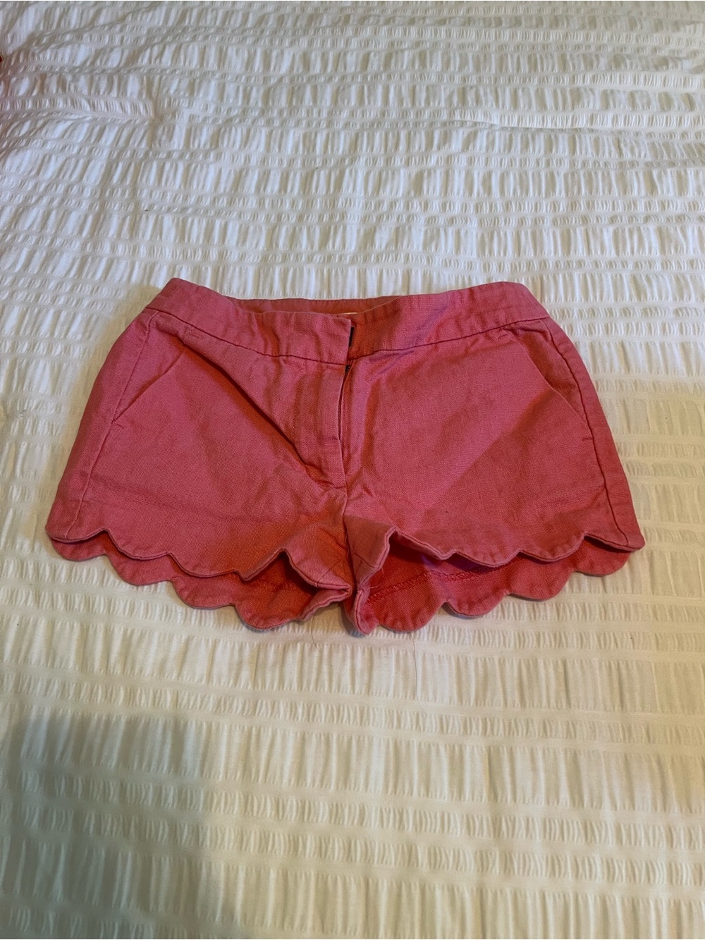 Crewcuts girls scalloped Hem Pink Shorts
